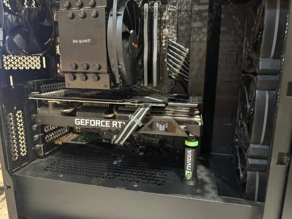 GPU Support Stand - nVidia, RTX GeFORCE, RADEON - white, black, silver, with LED - Image 5